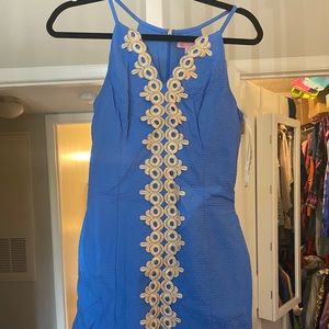 Lilly Pulitzer Blue and Gold Dress